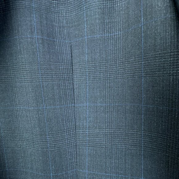 Brooks Brothers 346 Suit Mens Jacket 41L Pants 36W 2PC Blue Check Wool Blend - Picture 5 of 15